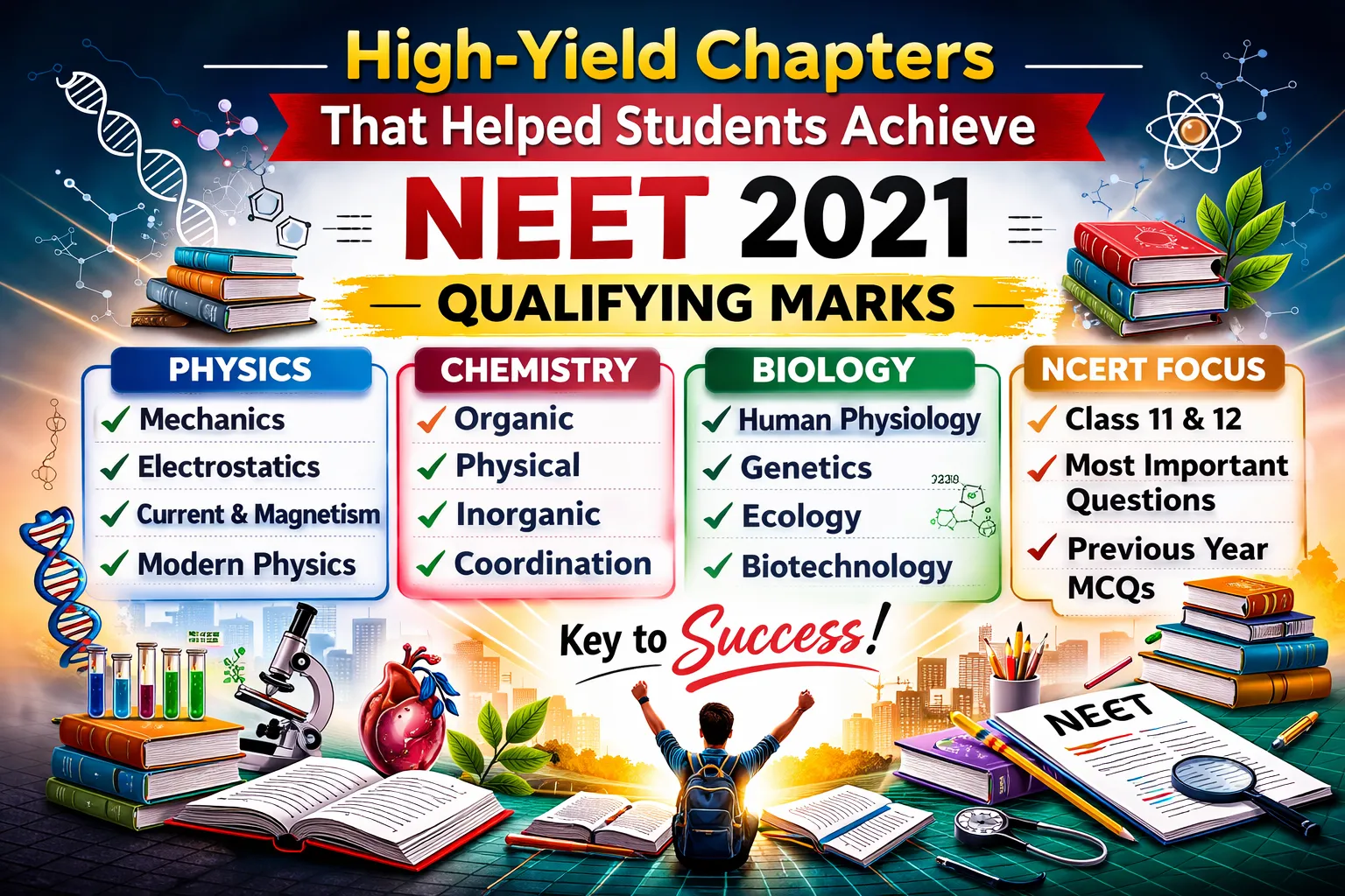 High-Yield Chapters That Helped Students Achieve NEET 2021 Qualifying Marks
